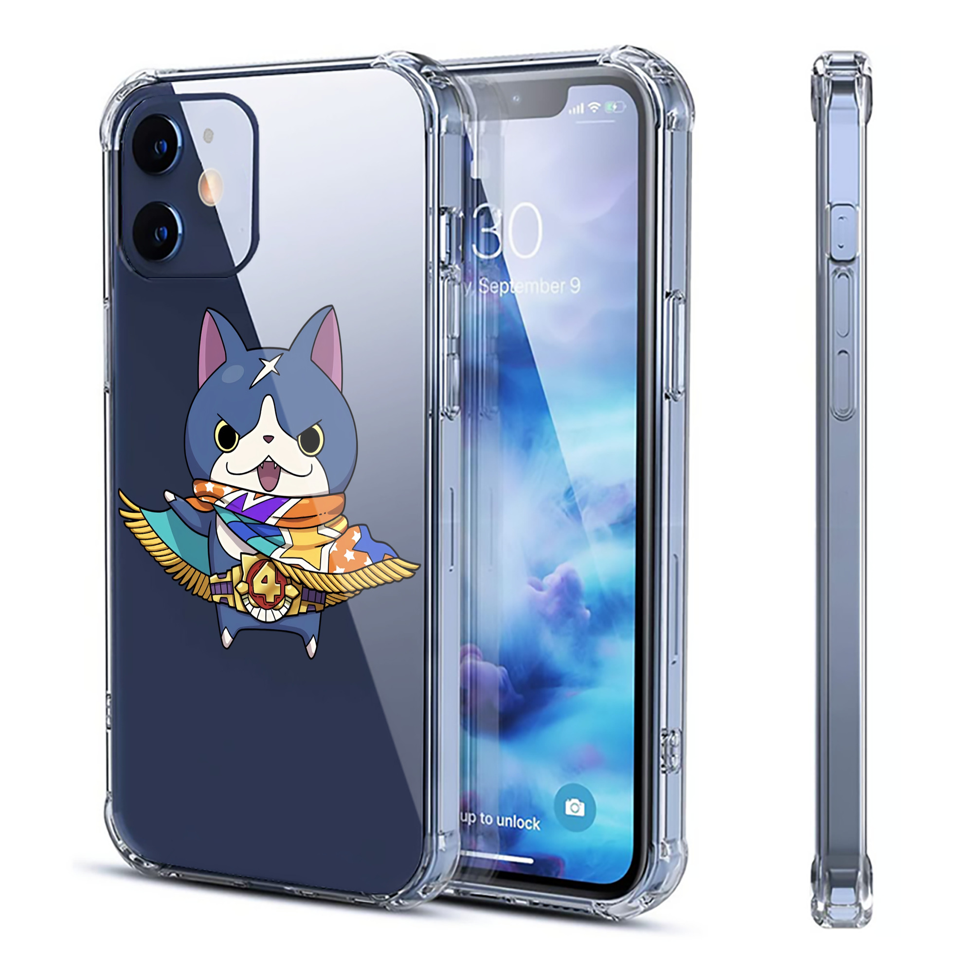 （画像用） 妖怪ウォッチ Yo-kai Watch 【iPhone 12シリーズ対応】透明スマホケース（クリアソフトケース）